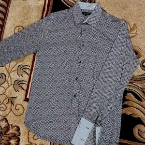 Psychedelic Ted Baker London Button Up Cufflink Shirt